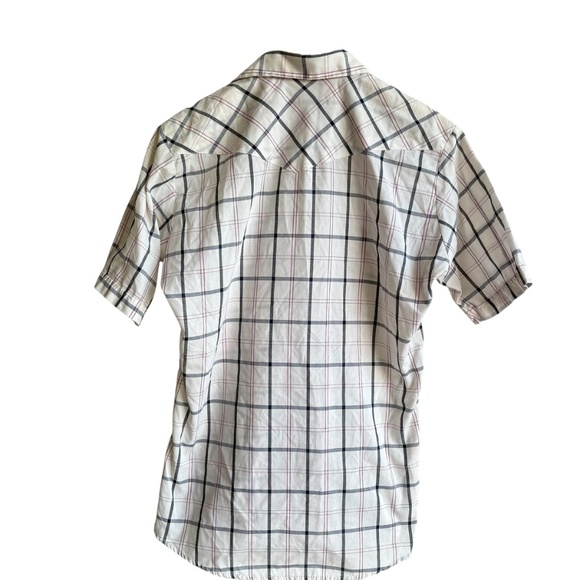 Vintage Saddle King Western Snap Shirt Men's L Plaid Pearl Snap Cowboy Rodeo 70s - Picture 3 of 8